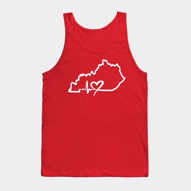 Kentucky Heartbeat Tank Top by Etopix